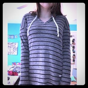 Hollister striped hoodie